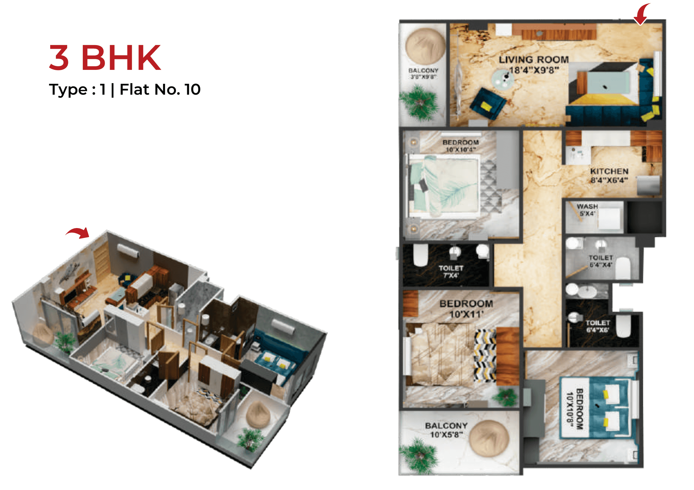 3BHK-TYPE-1